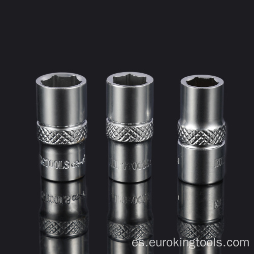Llave de enchufe corta hexágono de 1/2 pulgada